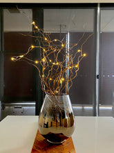 Load image into Gallery viewer, Designer Christmas Tree in mirror vase