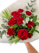Load image into Gallery viewer, Classic Red Roses Bouquet, wrapped