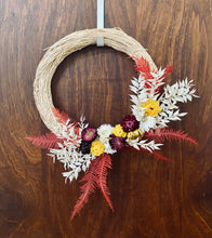 Load image into Gallery viewer, Dried Christmas Wreath, hanging
